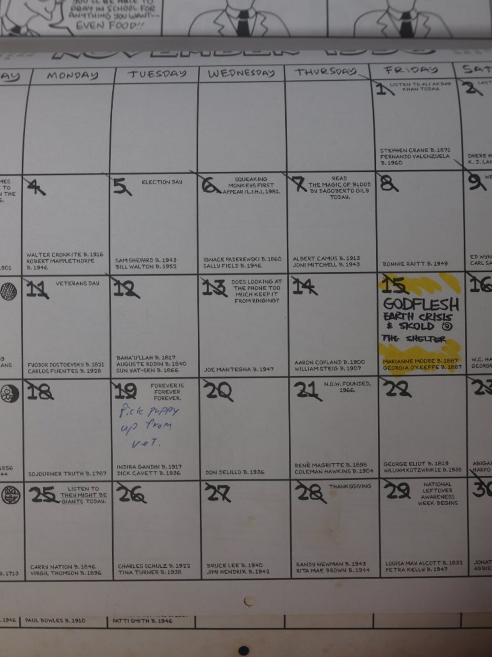 Life in Hell 1995 - 1996 16 Month Fun Calendar Matt Groening Akbar Jeff Comics - Picture 7 of 11